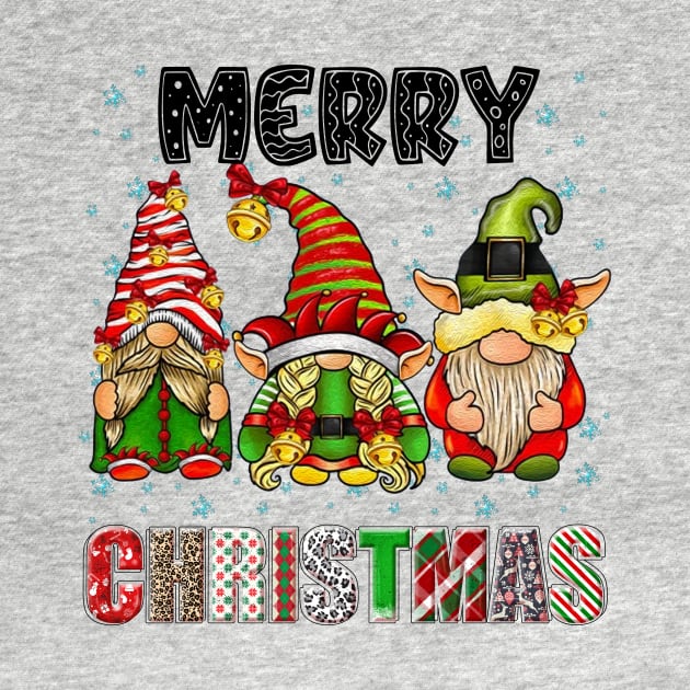 Merry Christmas Gnome Family Funny Xmas Tree Women Men Kids by JennyArtist